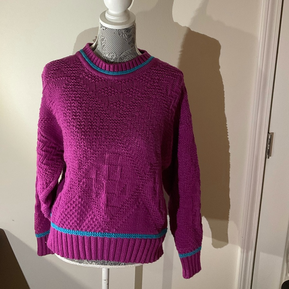 Vintage Alexander Julian colours 100% cotton grandpa sweater